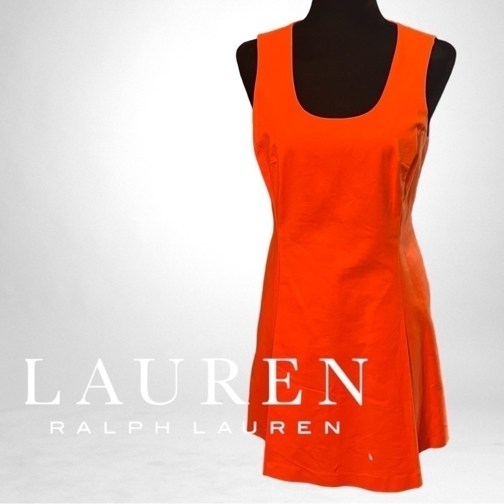 LAREN Ralph Lauren Tangerine Tennis Dress